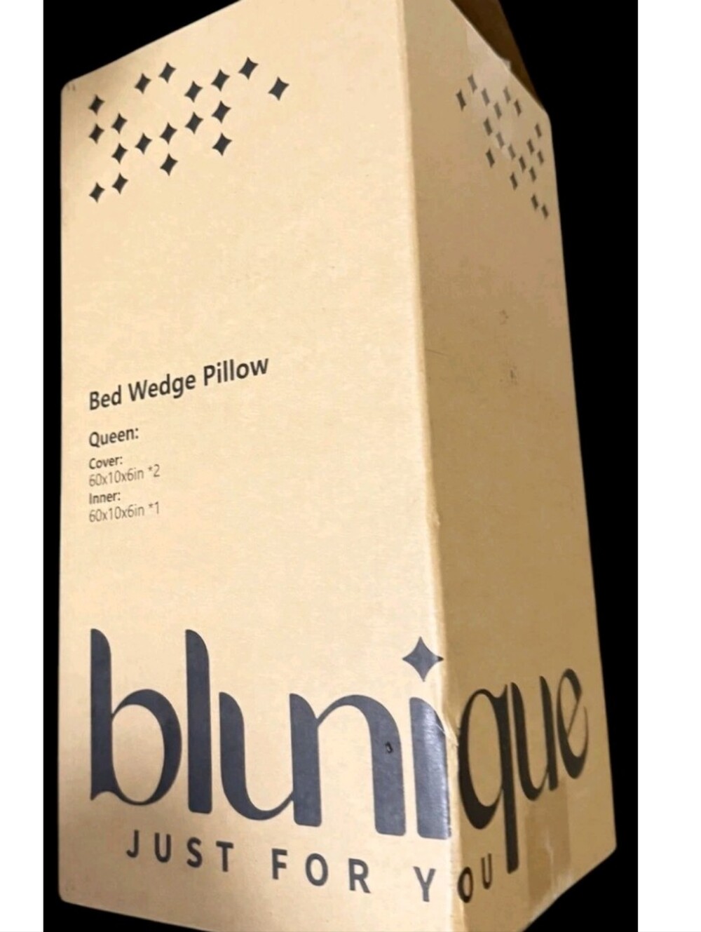 Nique White Bed Wedge Pillow - Queen Support